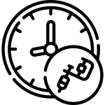 Disinfected work areas icon